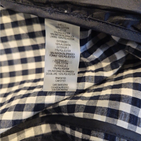 Tommy Hilfiger Black and White Gingham Blazer - Picture 4 of 4